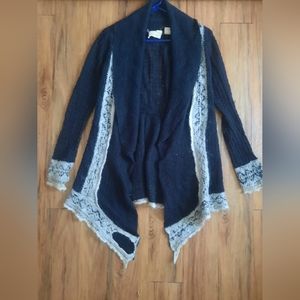 guinevere ~ Wool Blend Black Sweater